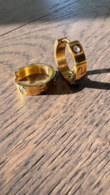 Hayley Hoop Small with Stones