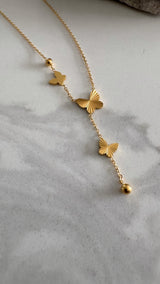 Butterfly Lariat Necklace