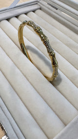 Bamboo Pave Bangle