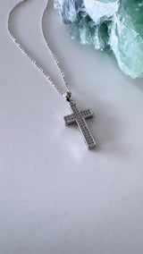 Pave Cross Necklace