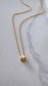 Puffed Heart Necklace