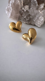 Puffed Heart Earring