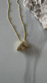 Puffy Initial Pendant