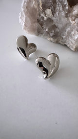 Puffed Heart Earring