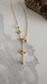 Butterfly Lariat Necklace