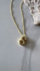 Puffy Initial Pendant