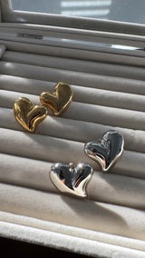 Puffed Heart Earring