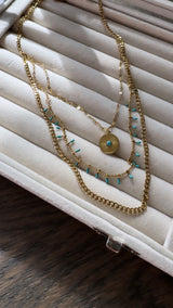 Triple layered Eye Necklace