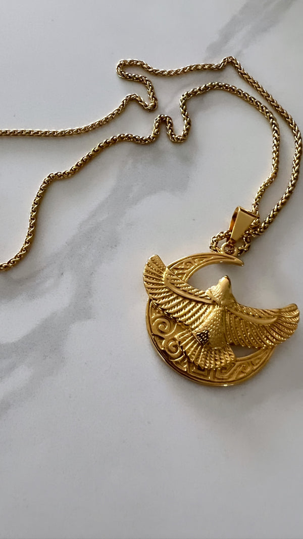 Gold Eagle Pendant Chain