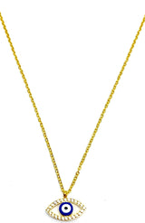 Evil Eye Necklace - Oval