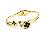 Linda Hinge Bangle - Gold