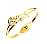 Linda Hinge Bangle - Gold