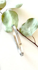 Hayley Bangle Thin With Cubic Zirconia