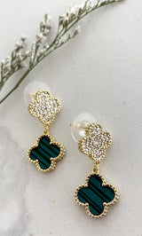 Natalie Pave Drop Earring