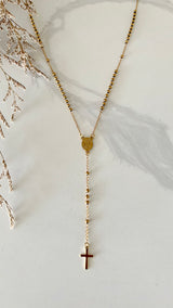 Rosary Necklace - Gold