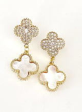 Natalie Pave Drop Earring