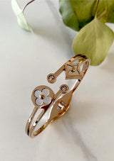 Linda Hinge Bangle Rose Gold