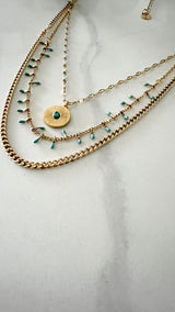 Triple layered Eye Necklace
