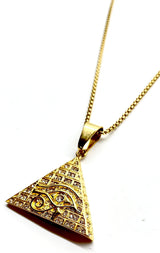 Iced Eye of Horus Necklace