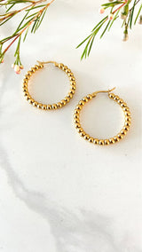 Beaded Hoop Large