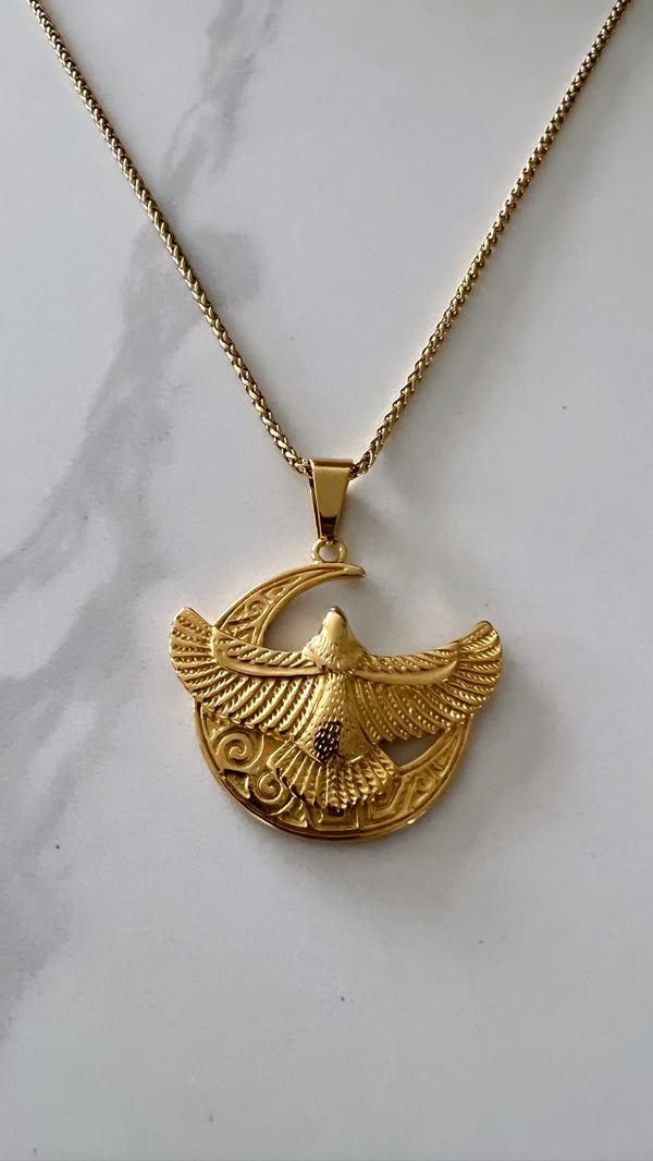 Gold Eagle Pendant Chain