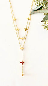 Pennington Double Layer Lariat Necklace