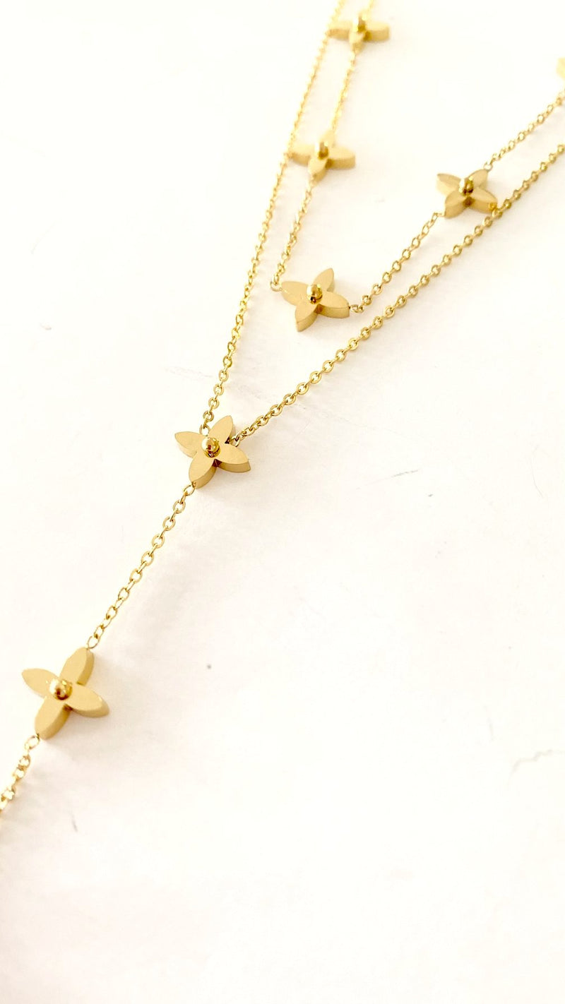 Pennington Double Layer Lariat Necklace