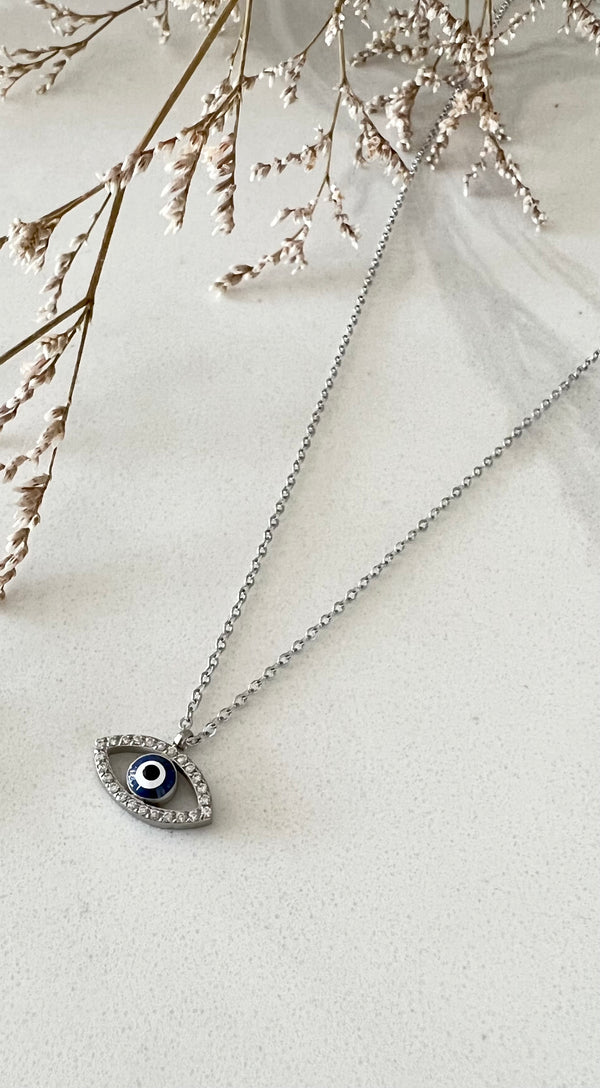 Evil Eye Necklace - Oval